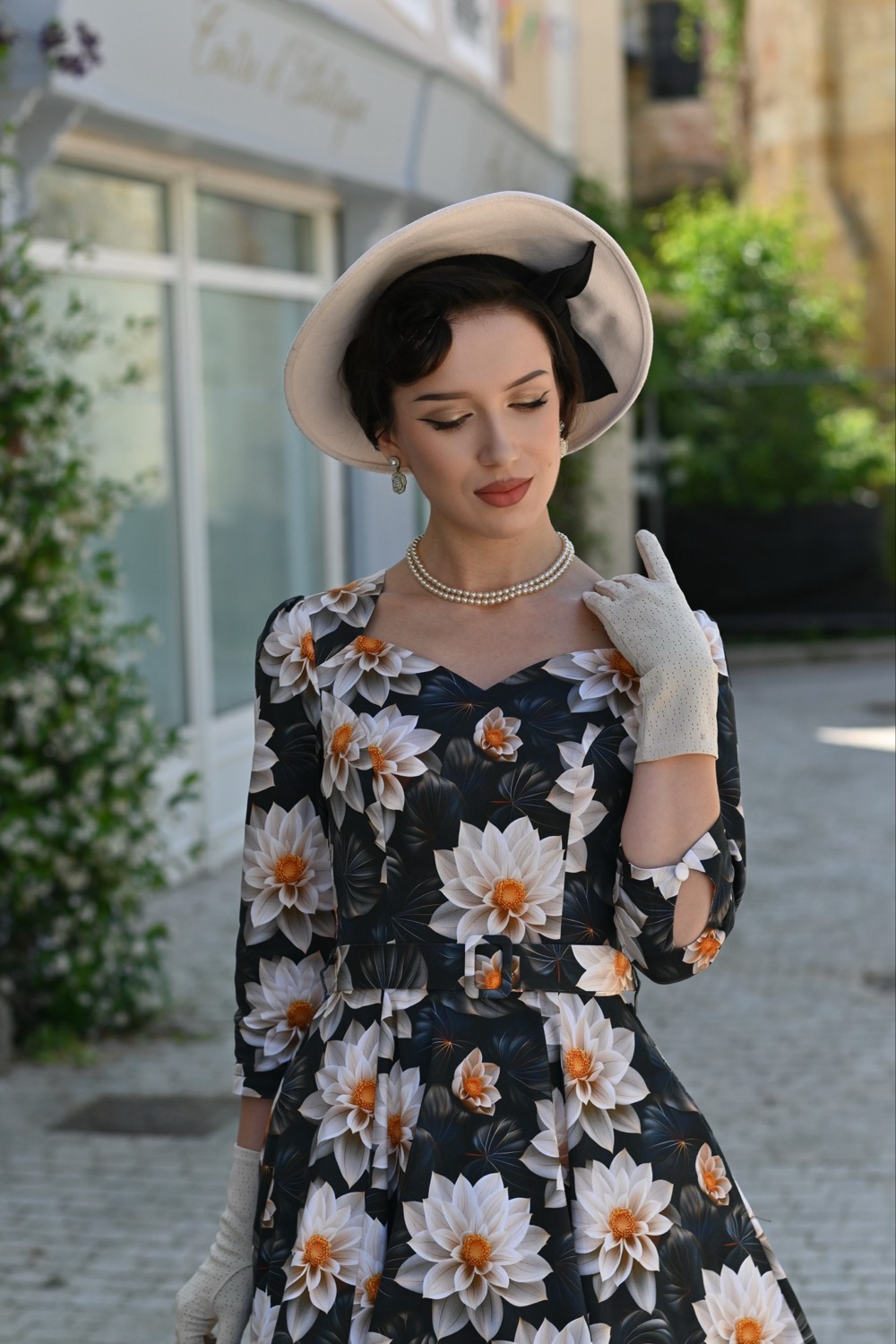 Farah Floral Swing Dress In Extended Sizing